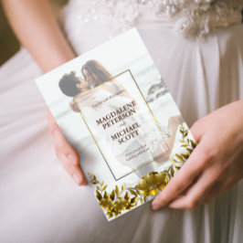 Persoonlijke foto Gold Lijst Weddenschap Kaart