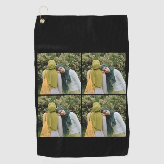 Persoonlijke foto golfhanddoek (Voorkant)
