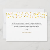 Persoonlijke foto gouden harten script bedankt (Achterkant)