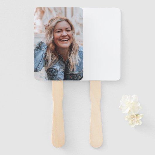 Persoonlijke foto handwaaier (Voorkant en achterkant)