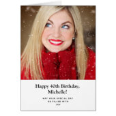 Persoonlijke foto Happy Birthday Kaart op elke lee (Voorkant)