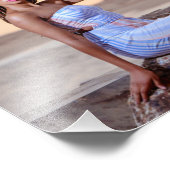 Persoonlijke foto Happy Birthday Photo Poster (Hoek)