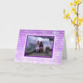 Persoonlijke foto Happy Birthday voor mijn dochter Kaart (Gele Bloem)