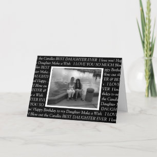 Persoonlijke foto Happy Birthday voor mijn dochter Kaart