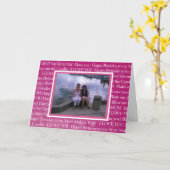 Persoonlijke foto Happy Birthday voor mijn moeder Kaart (Gele Bloem)