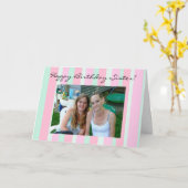 Persoonlijke foto Happy Birthday voor mijn zuster Kaart (Gele Bloem)