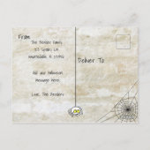 Persoonlijke foto Happy Halloween foto Briefkaart (Achterkant)