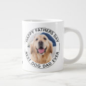 Persoonlijke foto Happy Vaderdag Dog Grote Koffiekop (Rechts)