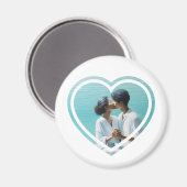 Persoonlijke foto hart magneet (Voorkant / Achterkant)