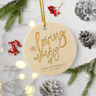 Persoonlijke Foto-herdenking In Loving Memory Keramisch Ornament