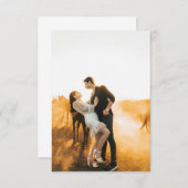 Persoonlijke foto-herdenkingskaart bedankkaart (Voorkant / Achterkant)