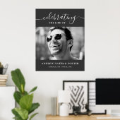 Persoonlijke foto-herdenkingstribute poster (Thuiskantoor)