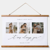 Persoonlijke foto, het was altijd jij hangend wandkleed (Voorkant)