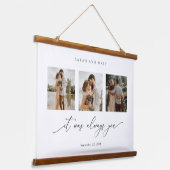 Persoonlijke foto, het was altijd jij hangend wandkleed (Gebogen)