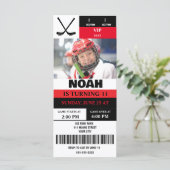 Persoonlijke foto-hockeyticket verjaardagsfeestje (Staand voorkant)