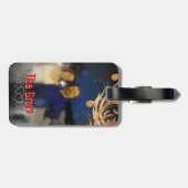 Persoonlijke foto | Honeymoon Cruise Monogram Bagagelabel (Achterkant horizontaal)