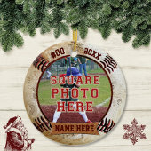 Persoonlijke FOTO Honkbal Ornamenten NAAM, JAAR