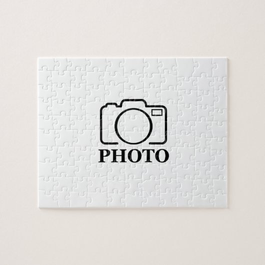 Persoonlijke Foto Huwelijk Modern Liefelijk Elegan Legpuzzel (Horizontaal)