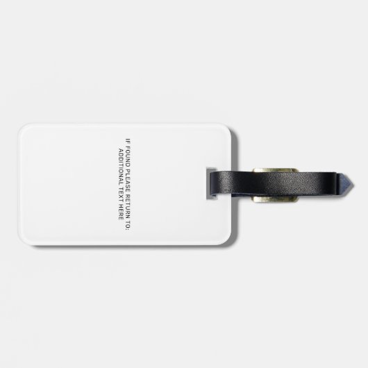 Persoonlijke foto-ID Emotional Support Dog Badge Bagagelabel (Achterkant horizontaal)