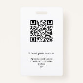 Persoonlijke foto-id en beveiligingspas voor Logo Badge (Achterkant)