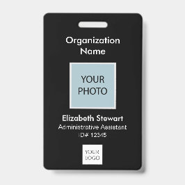 Persoonlijke foto-id en Logo-badge voor medewerker Badge