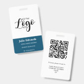 Persoonlijke foto ID & Logo beveiligingspas Badge (Voor- en achterkant)