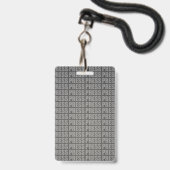 Persoonlijke foto ID Logo Journalist Perspas Badge (Achterkant met lanyard)