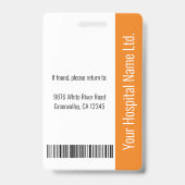 Persoonlijke foto-ID met aangepaste details voor m Badge (Achterkant)