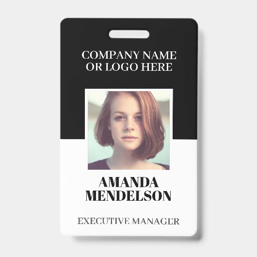 Persoonlijke foto ID met barcode Badge (Voorzijde)