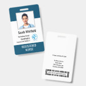 Persoonlijke foto-ID van het ziekenhuis en werknem Badge (Front & Back)