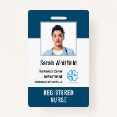 Persoonlijke foto-ID van het ziekenhuis en werknem Badge (Voorkant)