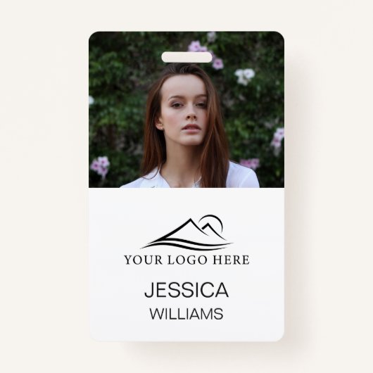 Persoonlijke foto-ID voor werknemers in bedrijven Badge (Voorkant)