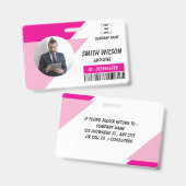 Persoonlijke foto ID zakelijke badge (Voor- en achterkant)