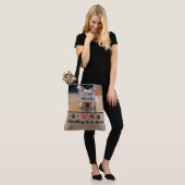 Persoonlijke FOTO Ik hou van mijn GrandDog-cadeaus Tote Bag (Op model)