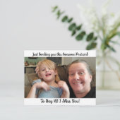 Persoonlijke foto "Ik juffrouw U" Gezegde Hi Briefkaart (Staand voorkant)