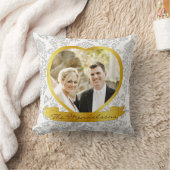 Persoonlijke foto in de vorm van een hart kussen (Deken)