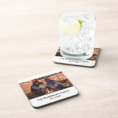 Persoonlijke foto in wit Lijst met teksten Bier Onderzetter (Rechterzijde)