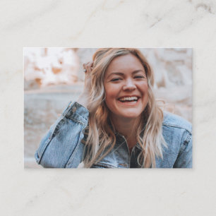 Persoonlijke foto informatiekaartje