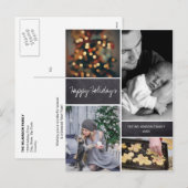 Persoonlijke foto-inkeping voor verticale reeks feestdagenkaart (Voorkant / Achterkant)