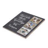 Persoonlijke foto-inkollage van Pet Memorial Tegeltje (Zijkant)