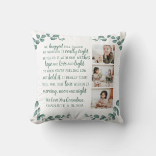 Persoonlijke foto-inkolling van Grandma Quote  Kussen