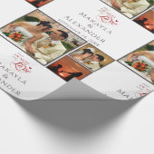 Persoonlijke foto-inkuilkeepomwille cadeaupapier (Hoek)