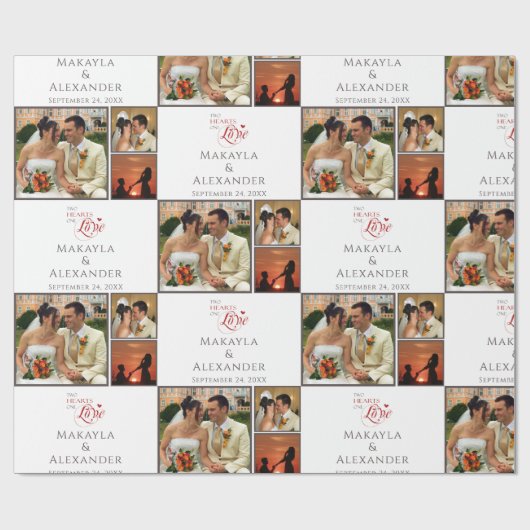 Persoonlijke foto-inkuilkeepomwille cadeaupapier (Vlak)