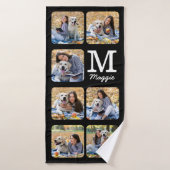 Persoonlijke foto-inkuilverdieping Lover Dog Badhanddoek (Badhanddoek)