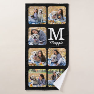 Persoonlijke foto-inkuilverdieping Lover Dog Badhanddoek