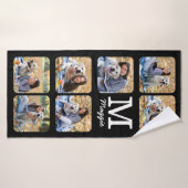 Persoonlijke foto-inkuilverdieping Lover Dog Badhanddoek (Badhanddoek)