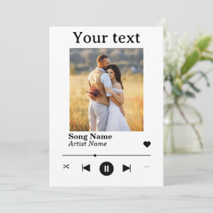 Persoonlijke foto Jubileum Song Feestdagenkaart