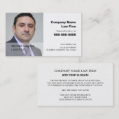 Persoonlijke foto, juridische professional visitekaartje (Voorkant / Achterkant)