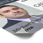 Persoonlijke foto Juridische services Adverteren Poster (Hoek)