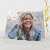 Persoonlijke foto kaart (Gele Bloem)
